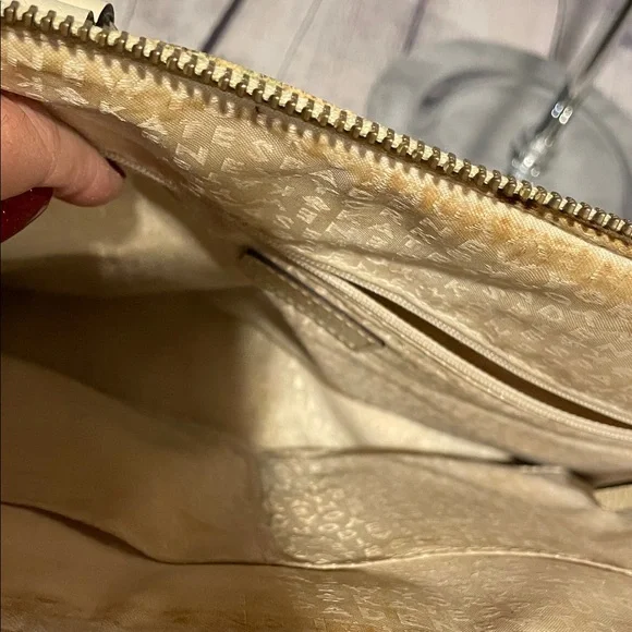 Kate Spade Cream & Yellow Lemon Satchel Handbag Designer Leather Shoulder Bag - Picture 7 of 10